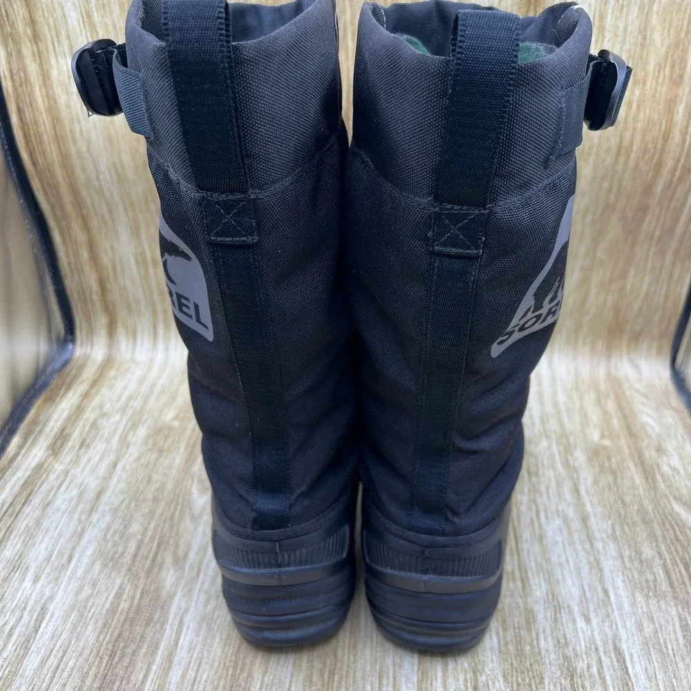 Sorel Alpha Pac Men's Size 8 Black Waterproof Insulated Boots NM1485-010